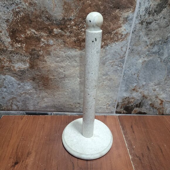 White Marble Stone Paper Towel Holder - Picture 7 of 10